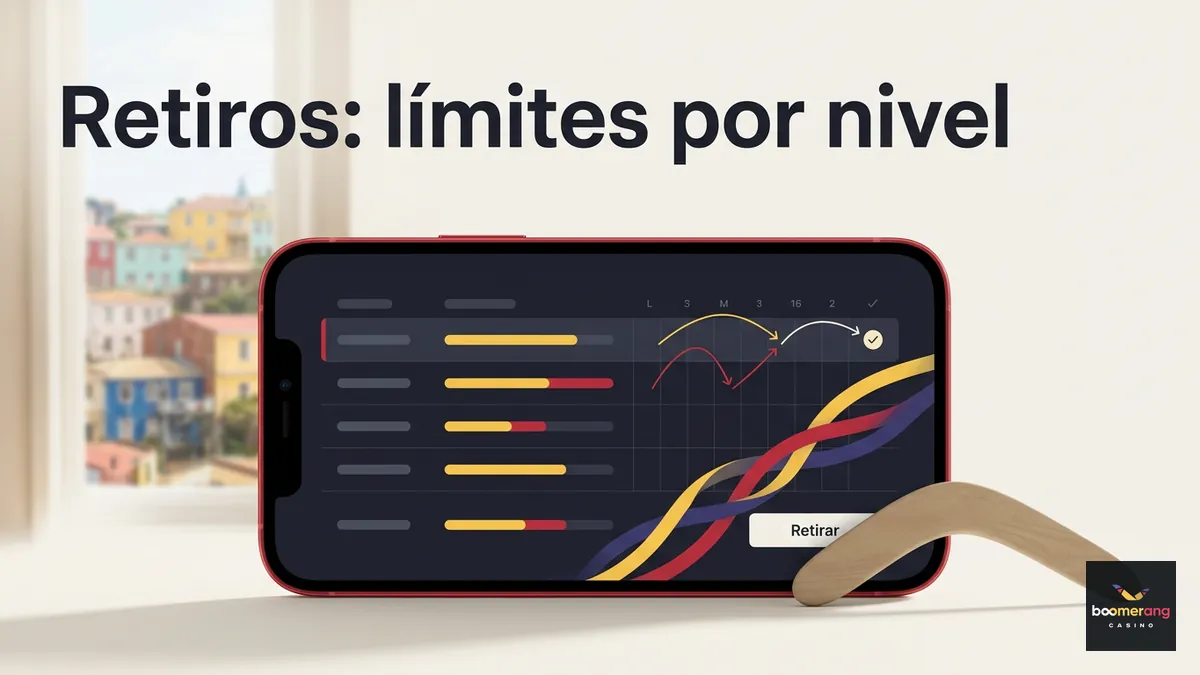 Tabla de límites de retiro por nivel VIP en CLP según los Términos de BoomerangBet