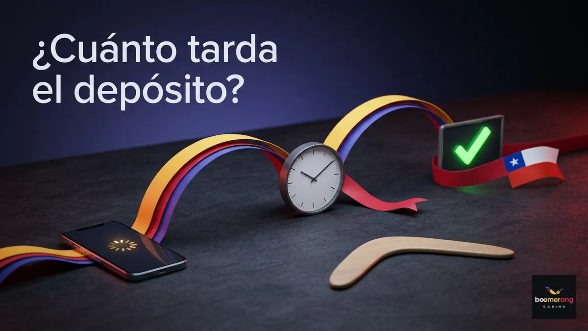Línea de tiempo del tiempo de acreditación de un depósito en BoomerangBet Chile