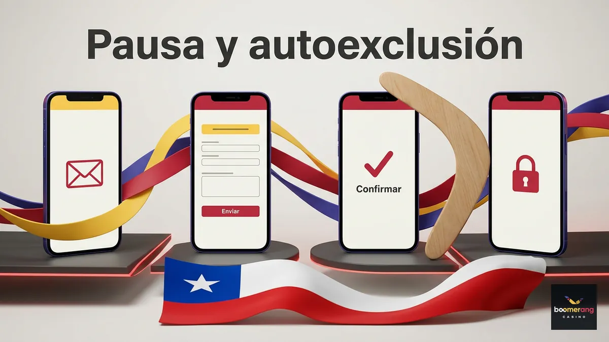 Pasos para pedir pausa o autoexclusión en BoomerangBet
